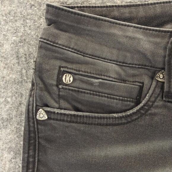 Kut from the Kloth Jeans Womens 12 Black Stretch Skinny Denim KP6014MA1 Mid Rise - Picture 12 of 13